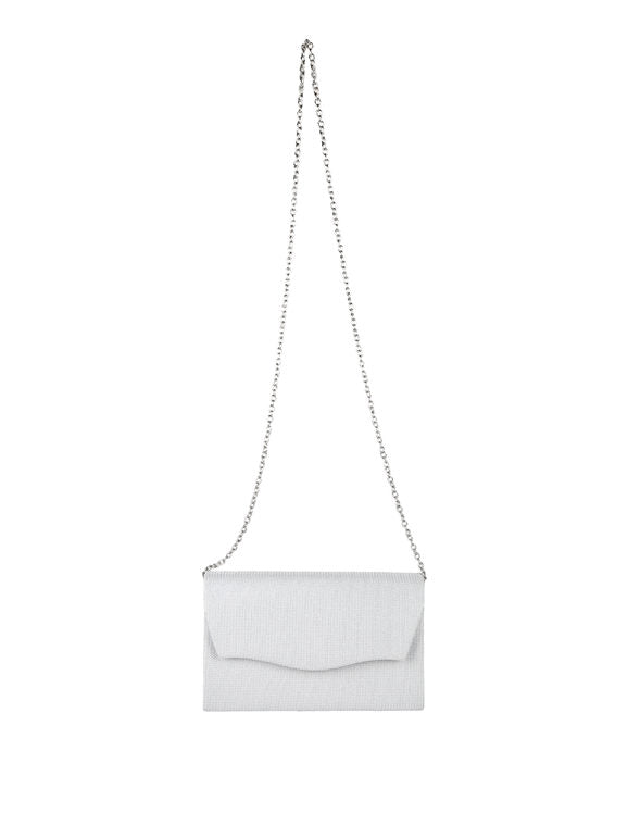 Pochette elegante con brillantini - argento Solada