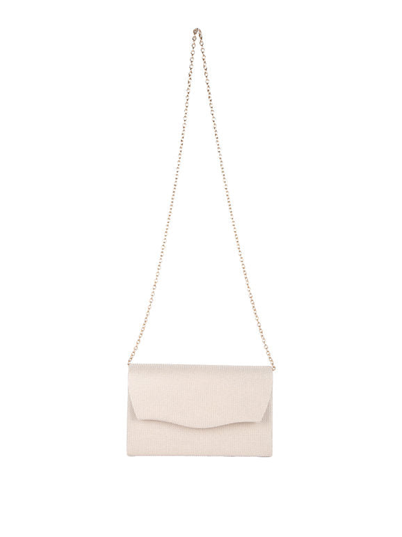 Pochette elegante con brillantini - champagne Solada