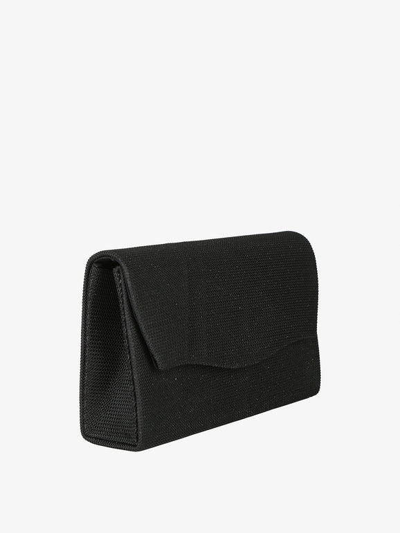 Pochette elegante con brillantini - nero Solada