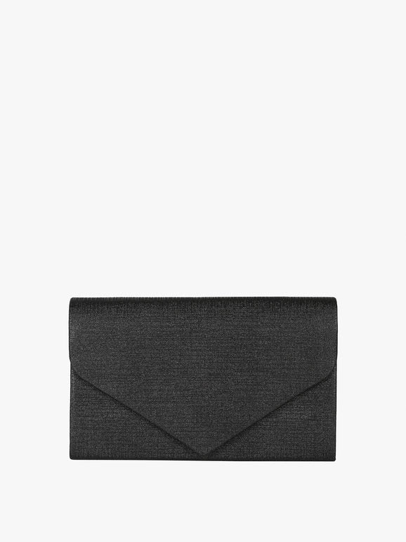 Pochette brillantinata - nero Solada