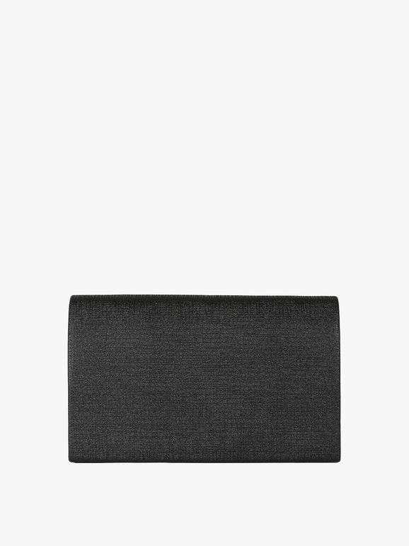 Pochette brillantinata - nero Solada