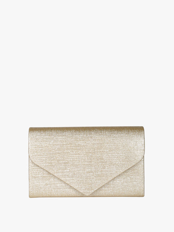 Pochette brillantinata - oro Solada
