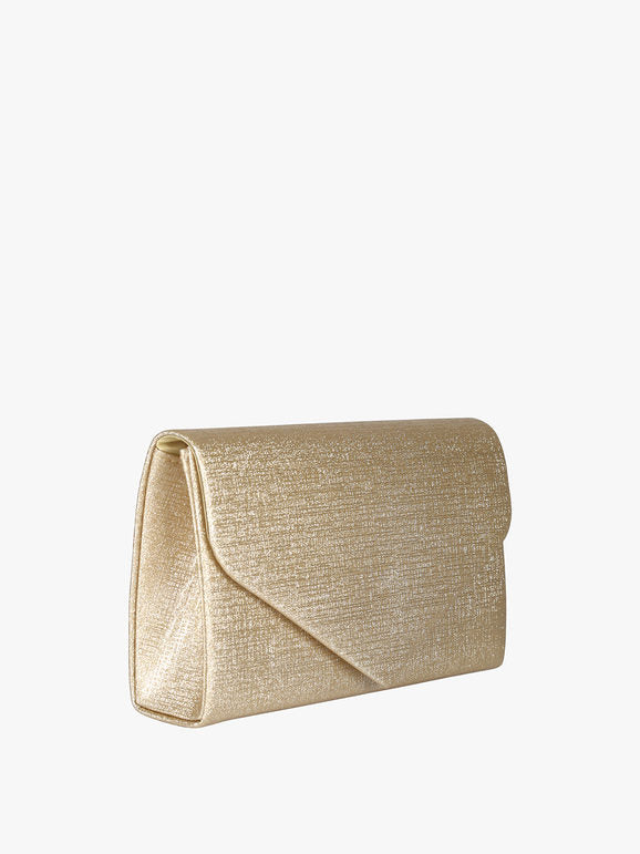 Pochette brillantinata - oro Solada