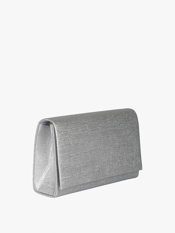 Pochette con lurex - argento Solada