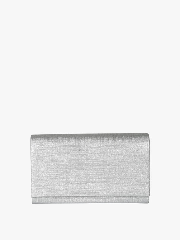 Pochette con lurex - argento Solada