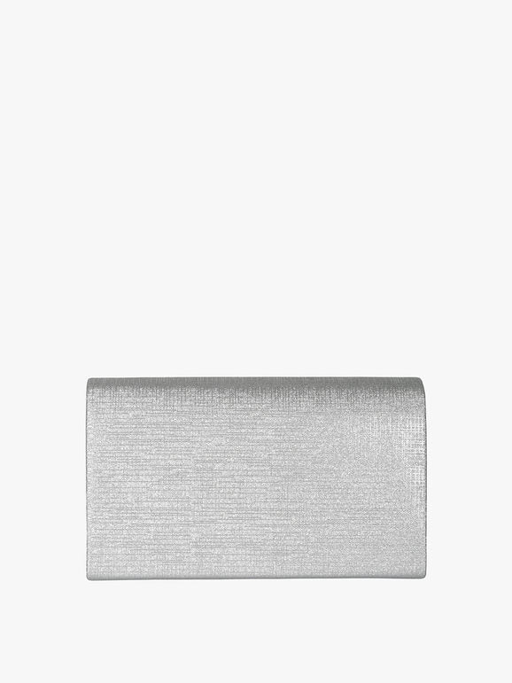 Pochette con lurex - argento Solada