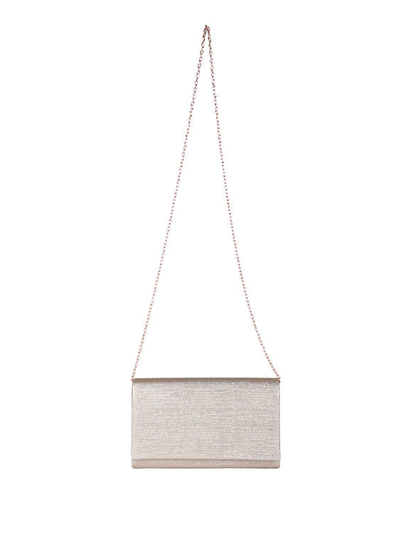 Pochette con lurex - champagne Solada
