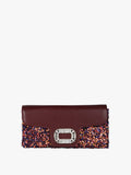 Pochette gioiello con paillettes Solada Bordeaux - immagine 1