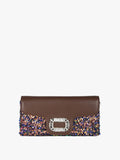 Pochette gioiello con paillettes Solada Khaki - immagine 1