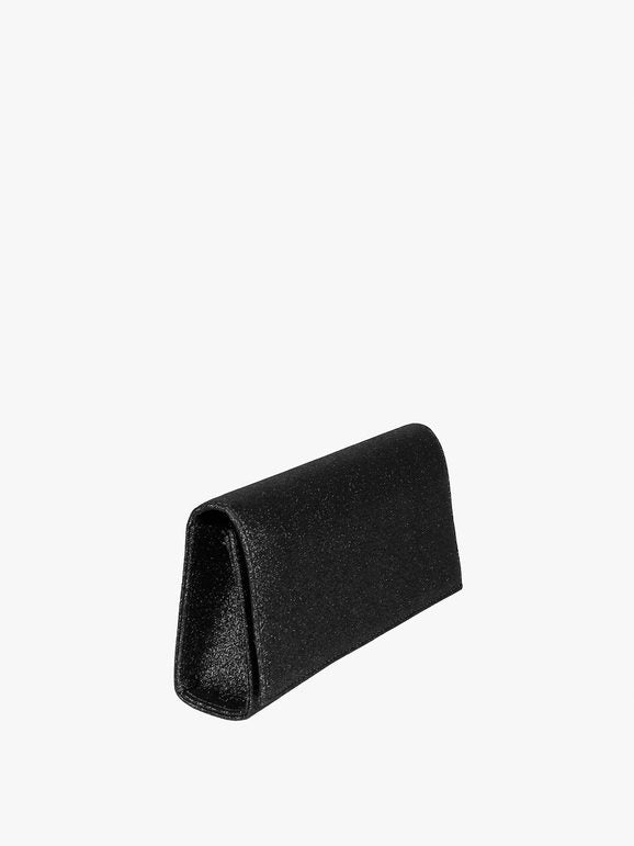 Pochette rigida rettangolare con glitter Solada