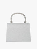 Borsa elegante in lurex con manico strass Solada