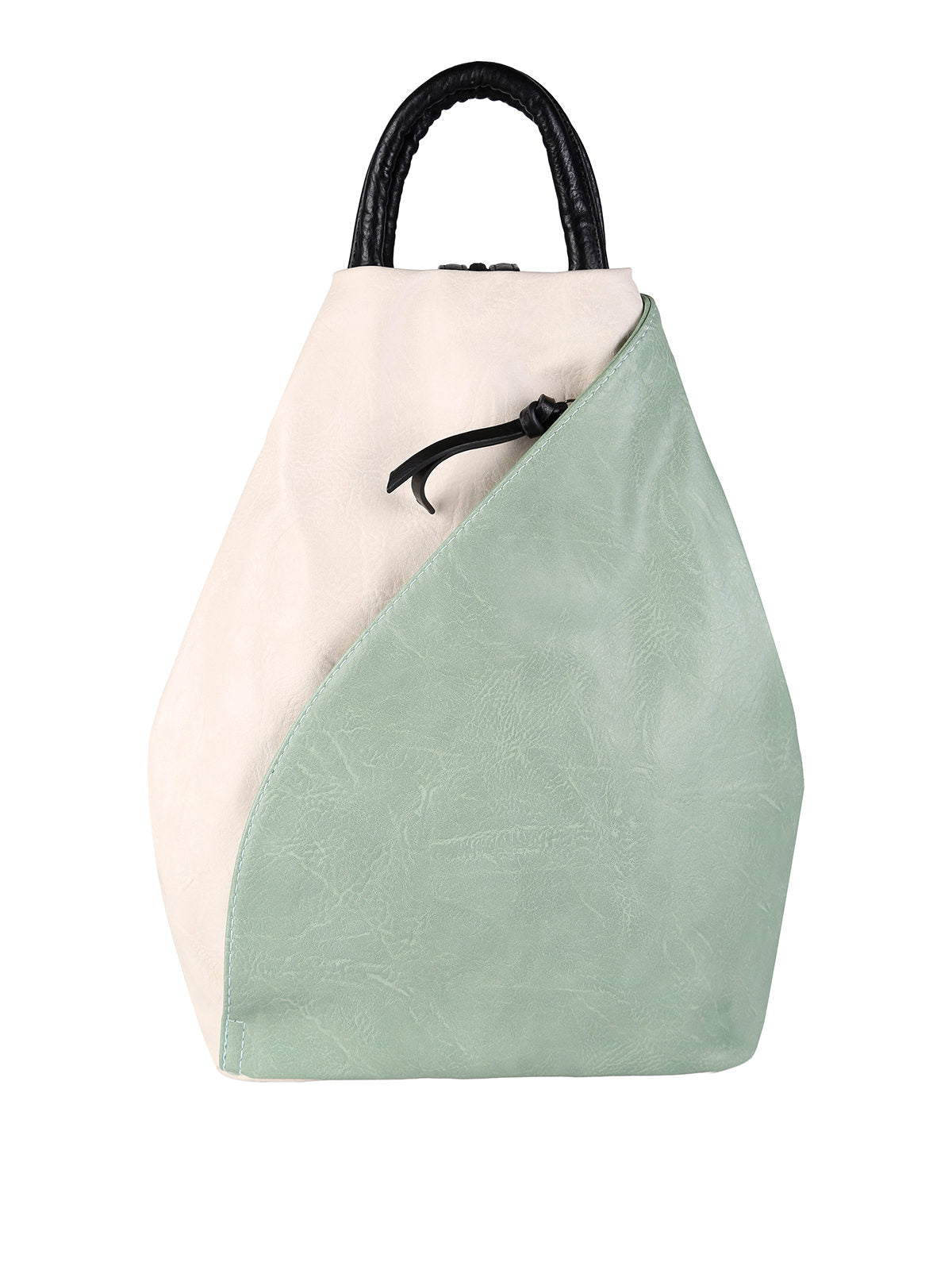 Zaino in ecopelle bicolore Solada — Acqua marina