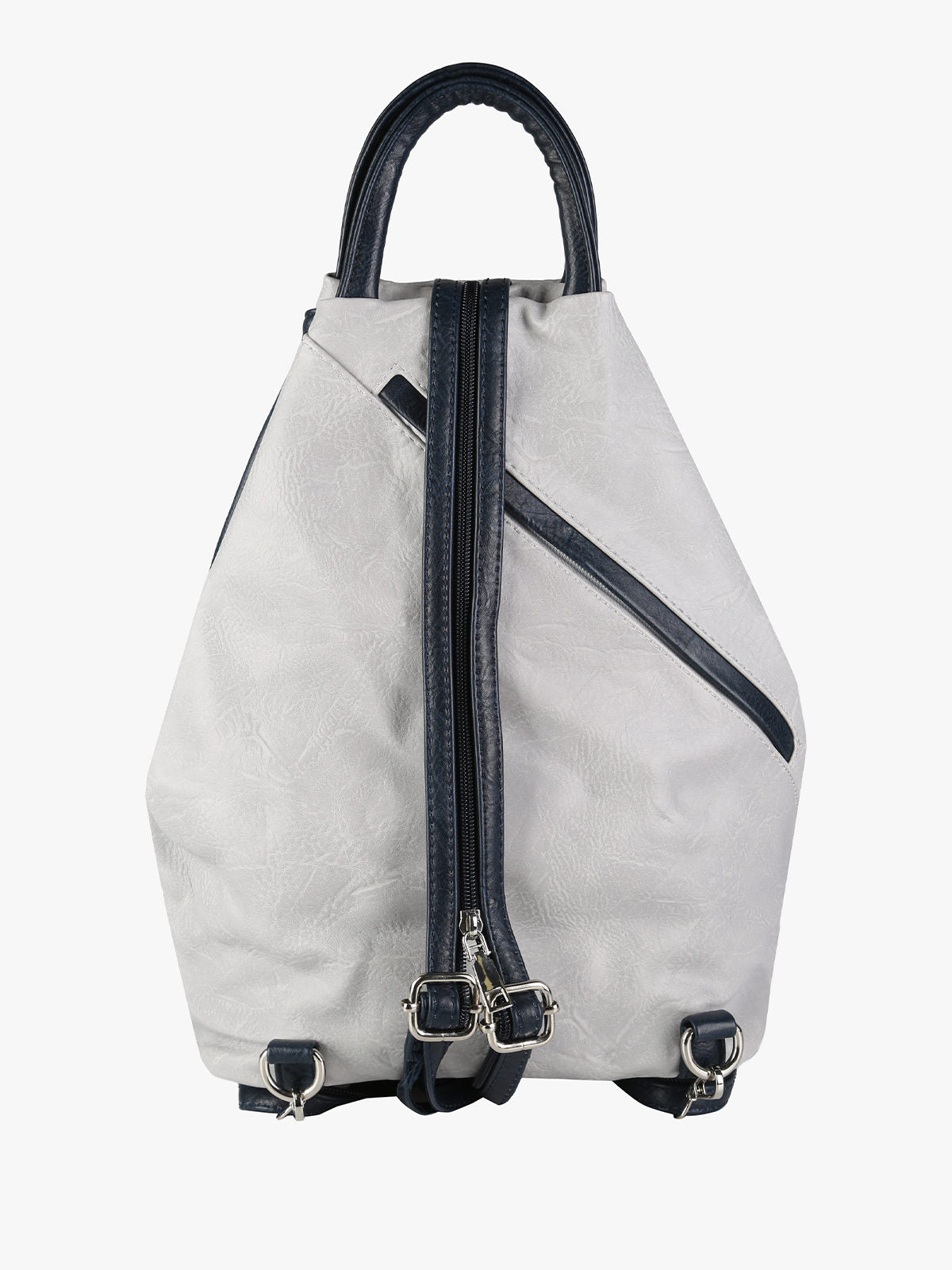 Zaino in ecopelle bicolore Solada — Blu scuro