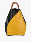 Zaino in ecopelle bicolore Solada — Giallo
