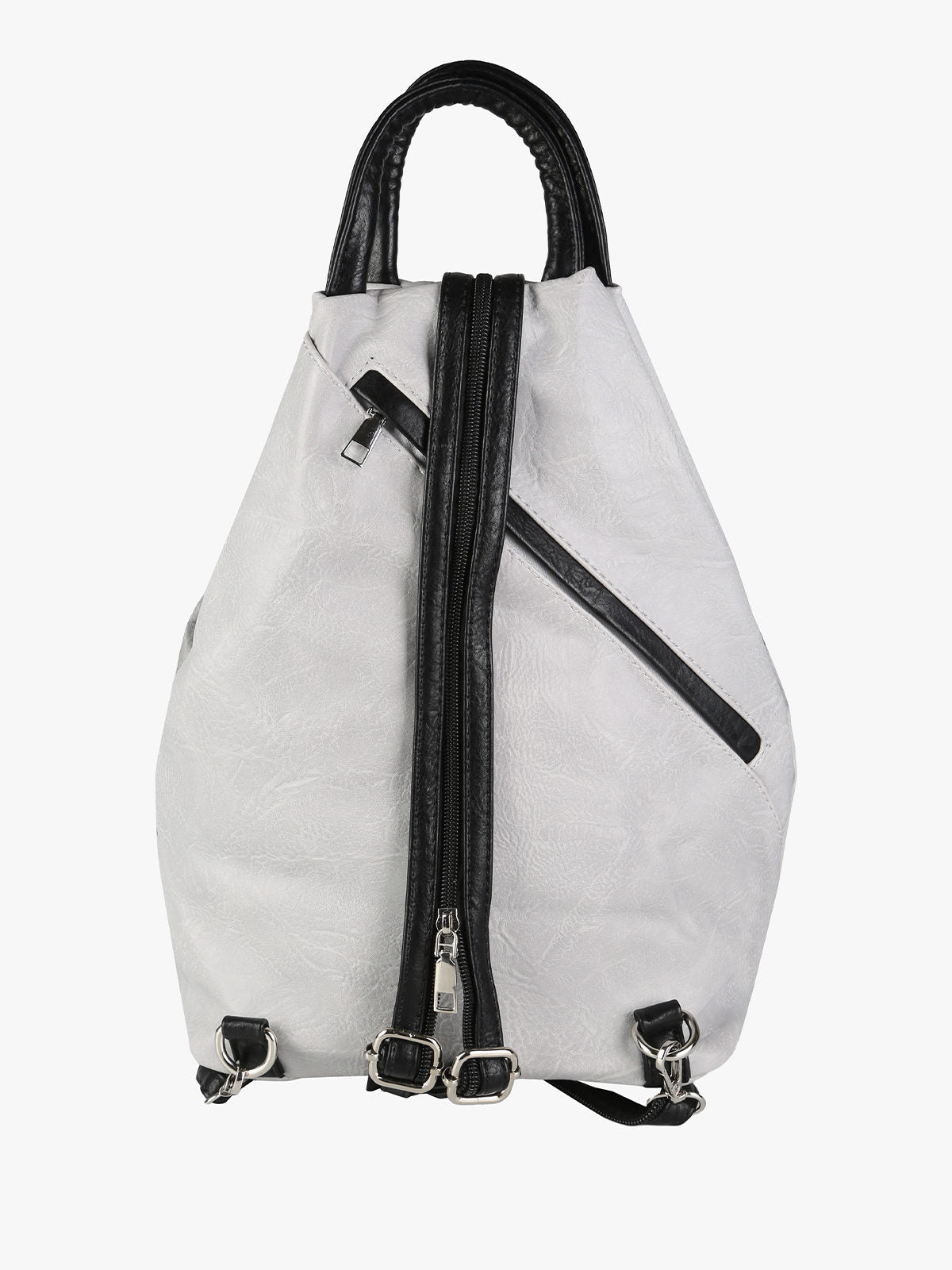 Zaino in ecopelle bicolore Solada — Grigio chiaro