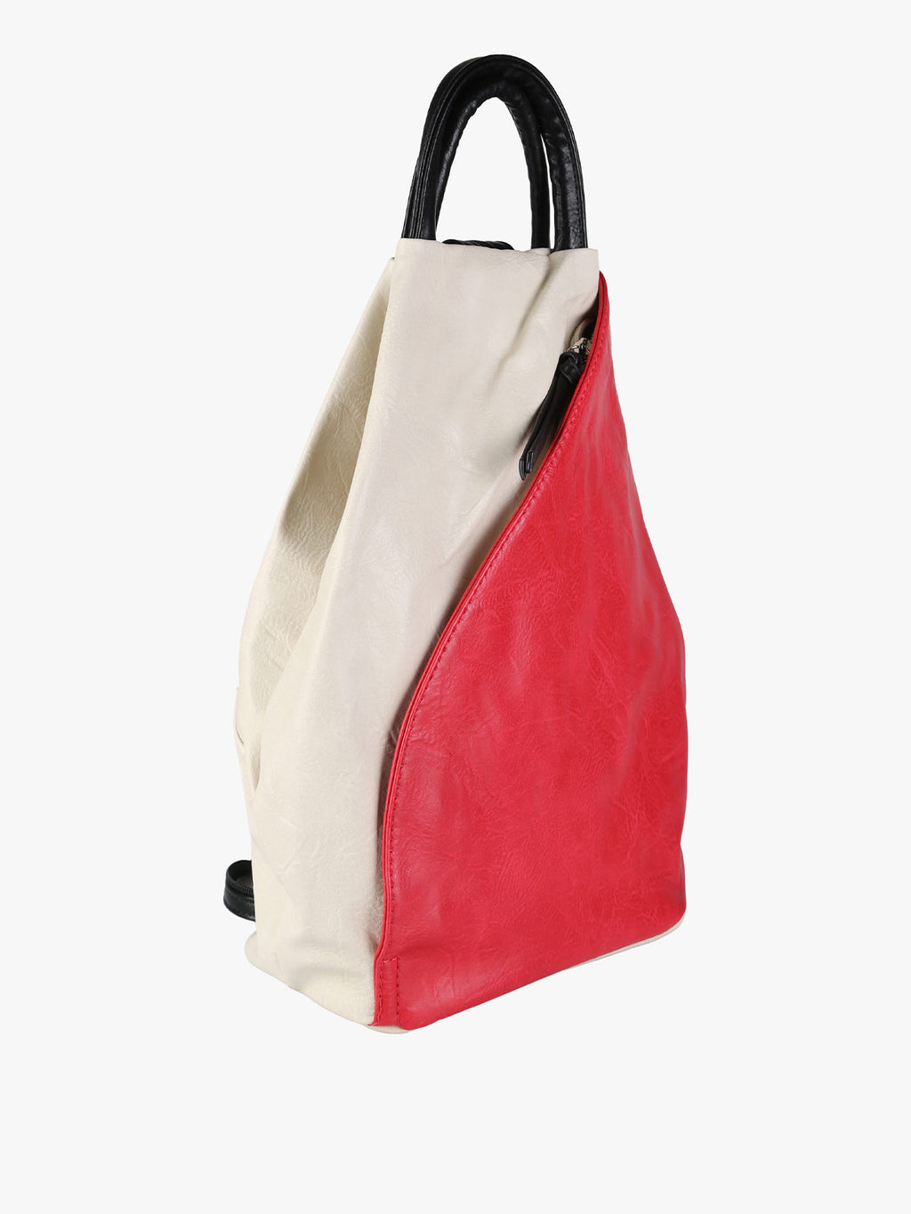 Zaino in ecopelle bicolore Solada — Rosso