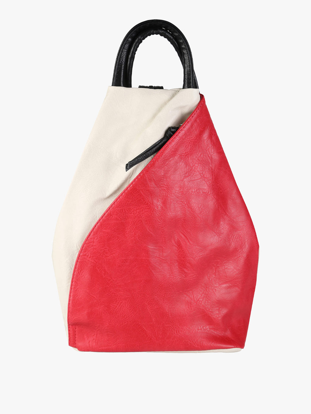 Zaino in ecopelle bicolore Solada — Rosso