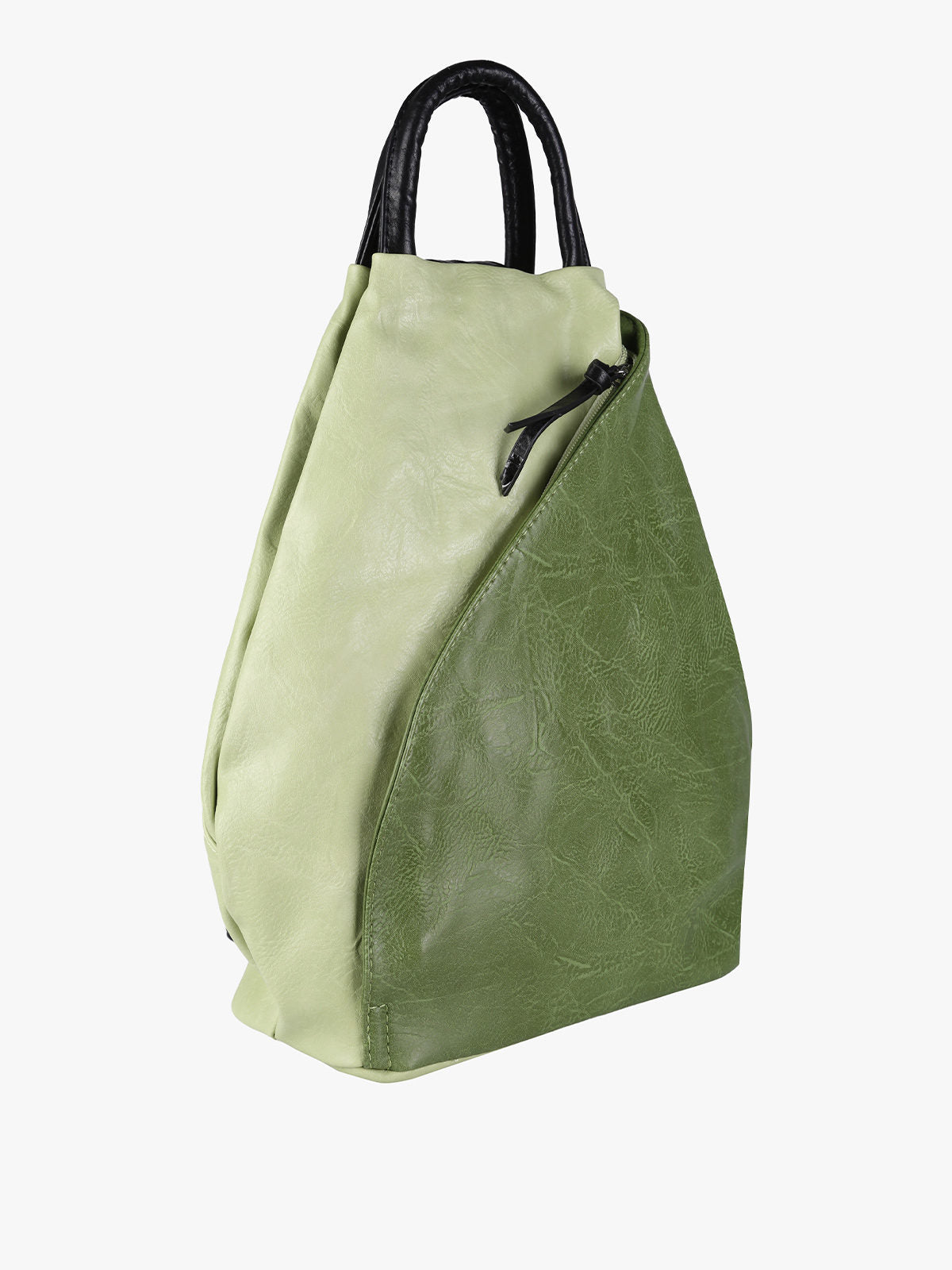 Zaino in ecopelle bicolore Solada — Verde