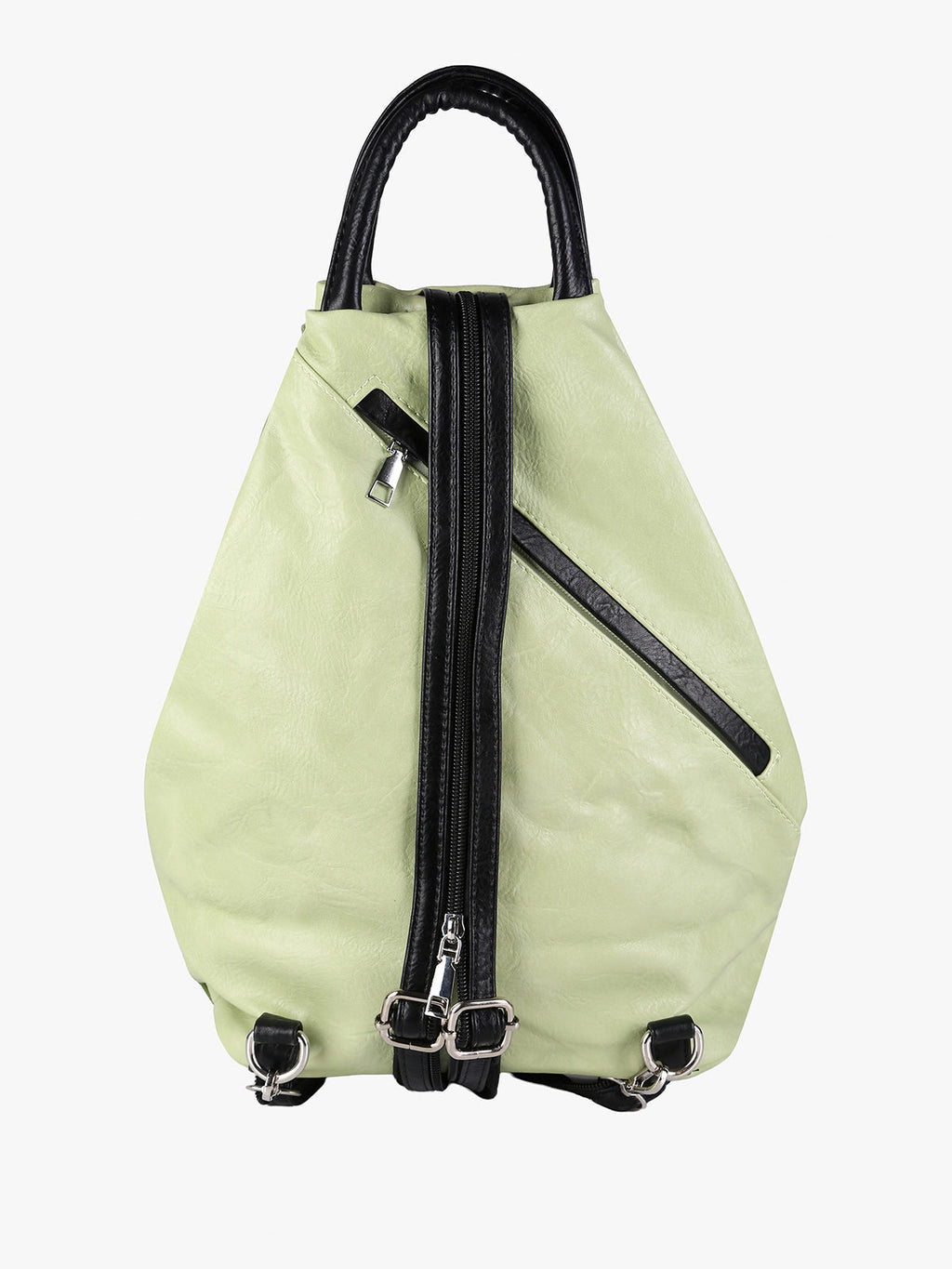 Zaino in ecopelle bicolore Solada — Verde