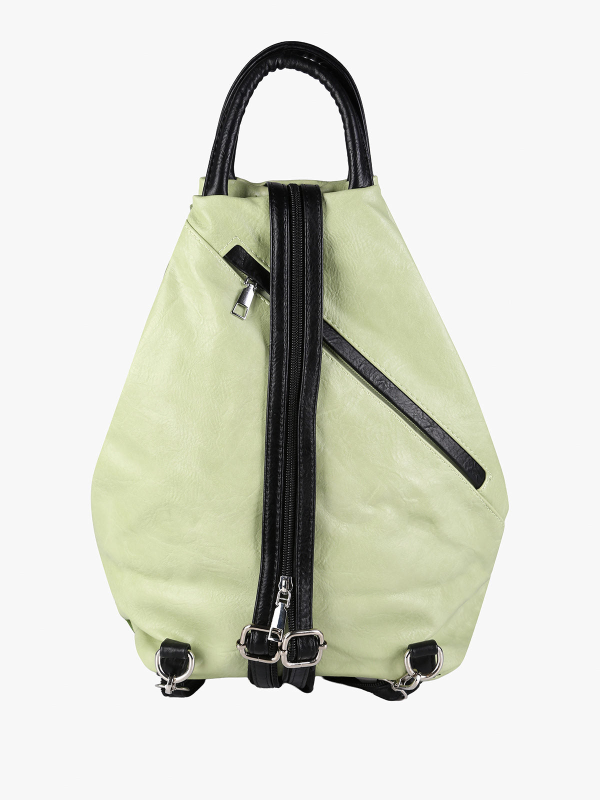 Zaino in ecopelle bicolore Solada — Verde