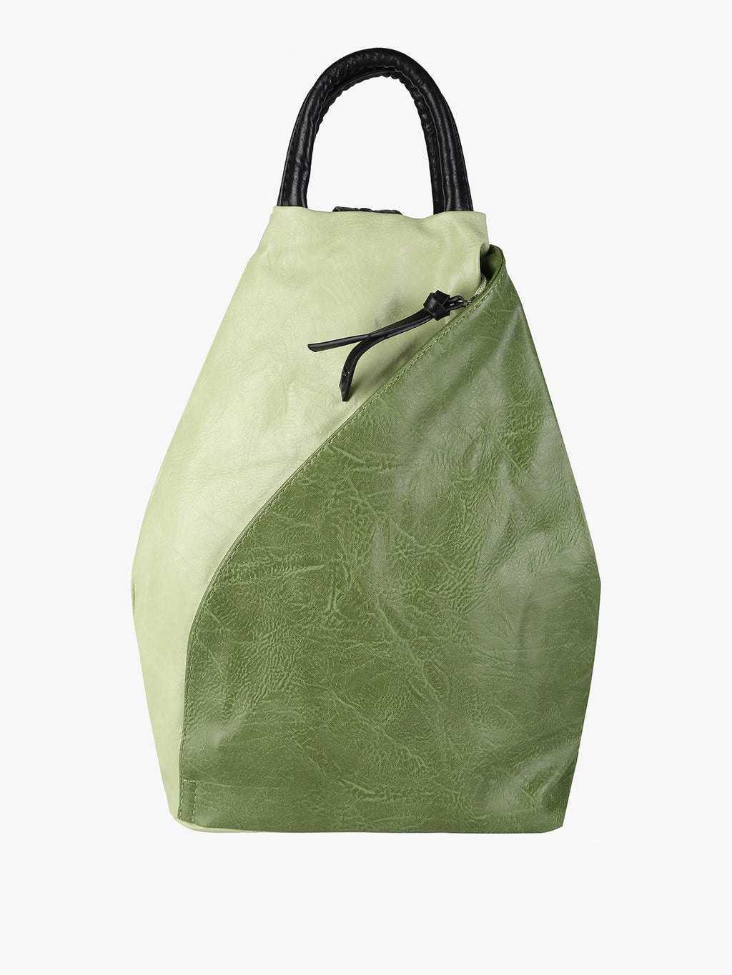 Zaino in ecopelle bicolore Solada — Verde