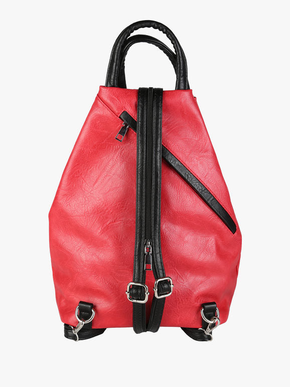 Zaino in ecopelle - rosso Solada · Modello 2