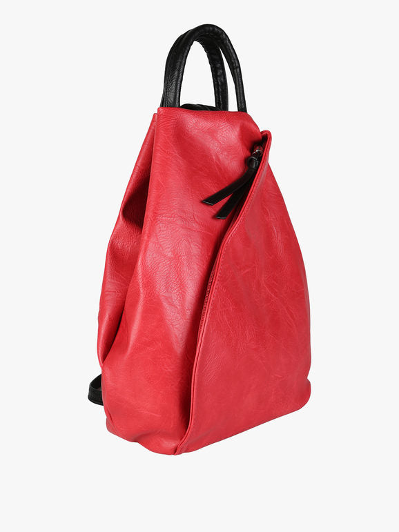 Zaino in ecopelle - rosso Solada · Modello 2