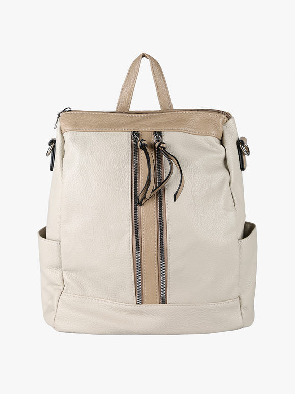 Zaino in ecopelle Solada — Beige - immagine 1