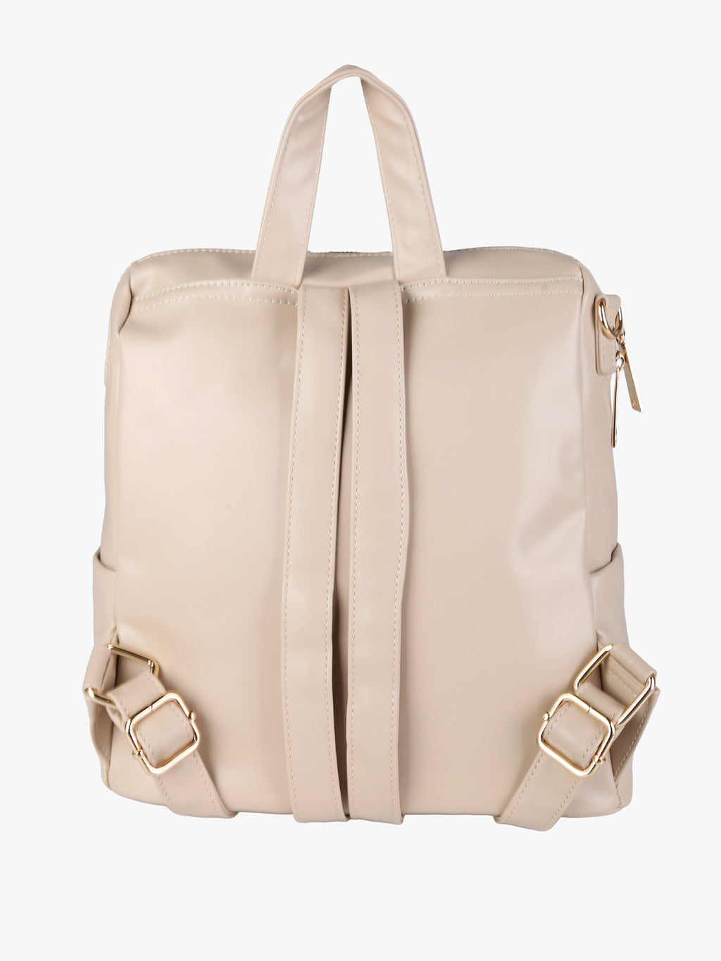 Zaino in ecopelle con monogramma Laura Biagiotti — Naturale