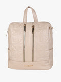 Zaino in ecopelle con monogramma Laura Biagiotti — Naturale