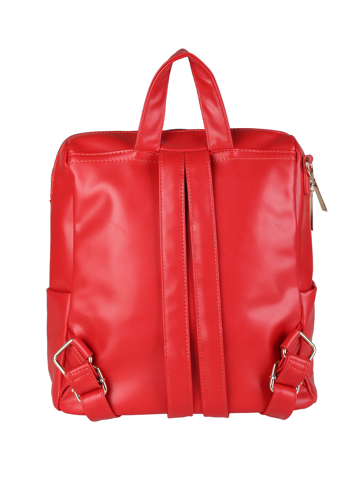 Zaino in ecopelle con monogramma Laura Biagiotti — Rosso