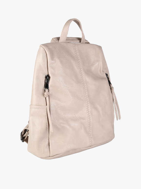 Zaino in ecopelle - apricot Solada