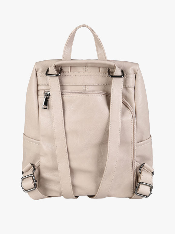 Zaino in ecopelle - apricot Solada