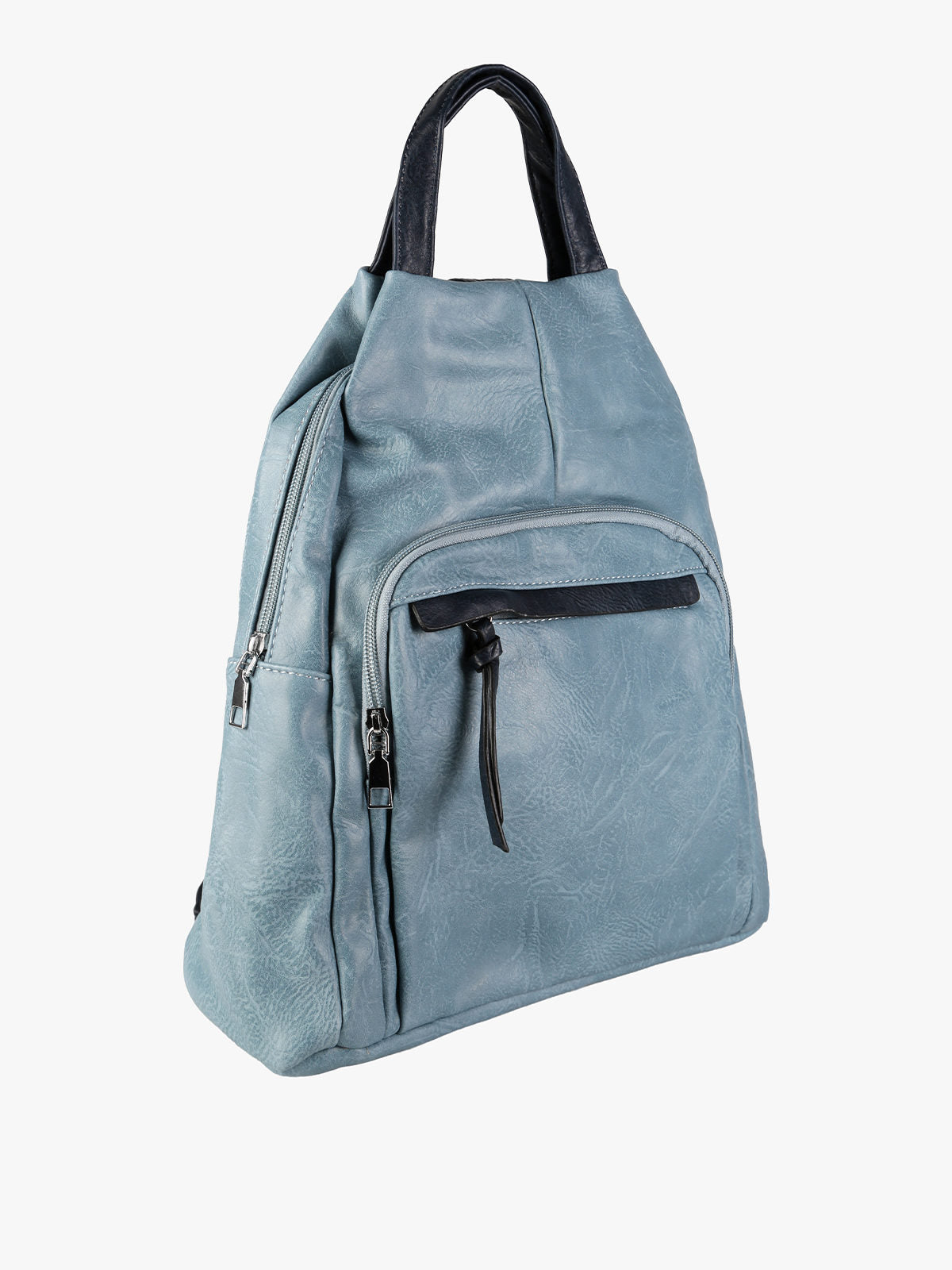 Zaino in ecopelle Solada — Azzurro