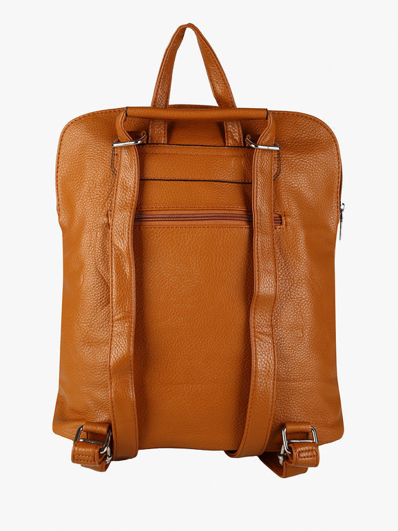 Zaino in ecopelle - marrone Solada