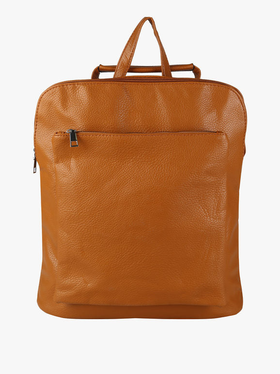 Zaino in ecopelle - marrone Solada