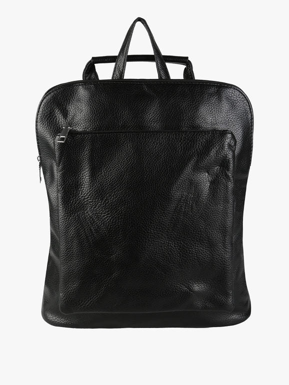 Zaino in ecopelle - nero Solada